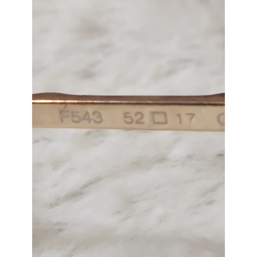 FENDI Sunglasses UNISEX Frames Only Made in Italy Marked 135 F543 52 17 Tortoise